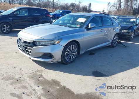 2021 Honda Accord Hybrid z USA, uszkodzony, nr VIN 1HGCV3F16MA013174